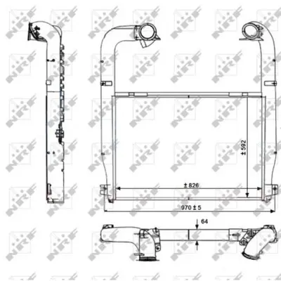Intercooler, compresor NRF 30223
