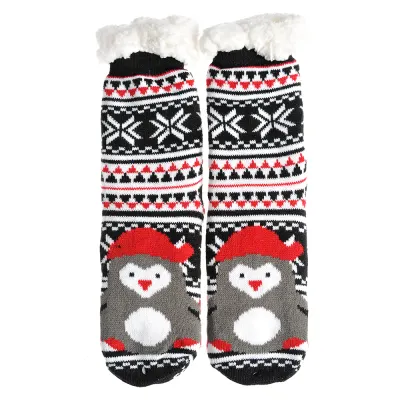 Sosete de Craciun cu pinguin