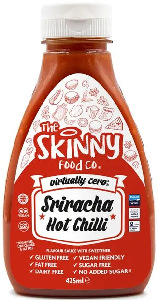 Skinny Sauce Sriracha Hot Chilli, 425 ml, Skinny Food Co