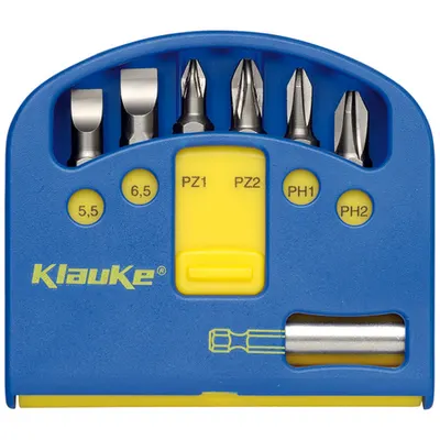 Set biti+adaptor 1/4'' - 7 piese