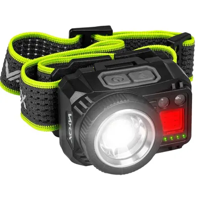 Lanterna frontală Vayox VA0098, 500lm, zoom, alimentare hibridă din acumulator