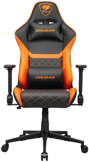 Scaun de gaming COUGAR - Armor One V2, negru/portocaliu