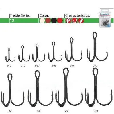 Ancore Triple Forjate Gamakatsu 13ns Bl 10 Buc / Plic, Nr 10