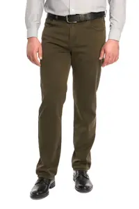 Pantaloni barbatesti clasici croiala dreapta, kaki (Marime pantalon: W49)