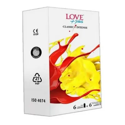 Set 12 Prezervative Love Plus 6 x Classic + 6 x Intense Engros