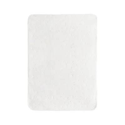 Paturica pentru bebelusi Lorelli Twinkle White, material moale, model decorativ in relief, 80x110 cm, 0 luni+