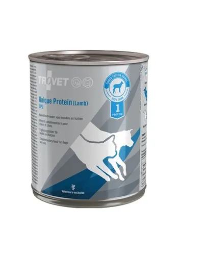 TROVET Unique Protein Lamb UPL dieta veterinara cu miel 12x800 g caini si pisici