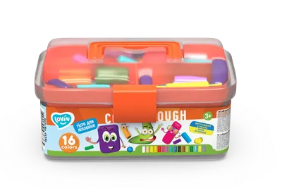 Set plastilina si accesorii pentru modelaj 16 culori Lovin, 1 bucata, Oktoclay
