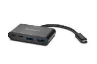 Hub Usb Kensington K39124eu, Usb 3.0 X 2, Usb 3.1 Type C X 2 (negru)