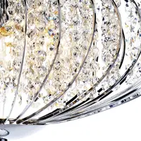 Lampa suspendata Adriatic 5 Light Pendant Polished Chrome and Faceted Crystal