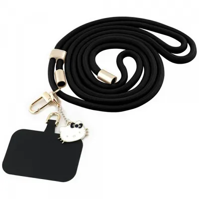 Snur Telefon Hello Kitty Crossbody, Negru