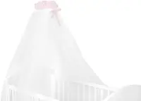 Baldachin din tul KikkaBoo Dream Big - Roz, 200 x 480 cm