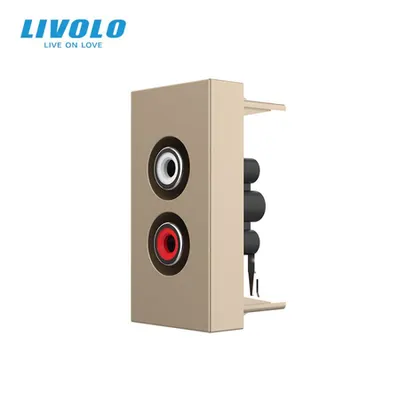 Modul priza audio RCA, 1M Auriu