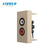 Modul priza audio RCA, 1M Auriu