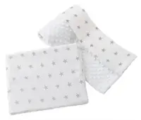 Set paturica 75x100 cm si perna 35x30 cm Minky Stars White