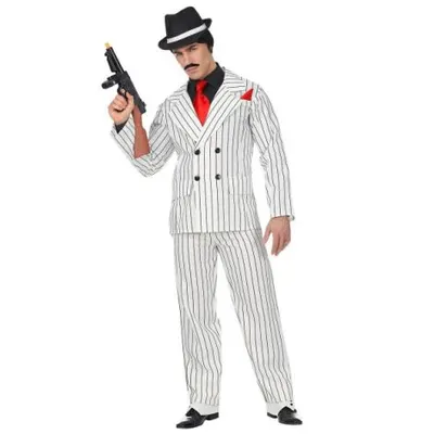 Costum gangster alb dungi