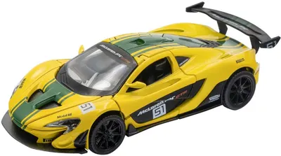 Mașinuță metalică Re-El Toys - McLaren P1, #51 Racing, 2013, 1:43, galben