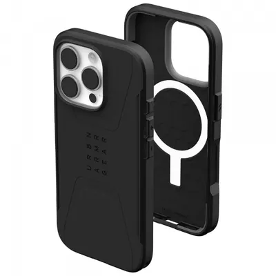 Husa MagSafe pentru Apple iPhone 16 Pro Max, Urban Armor Gear, Essential Armor, Neagra