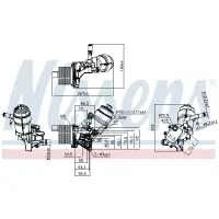 Radiator ulei, ulei motor NISSENS 91161