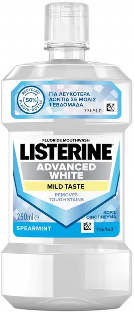 Listerine Apă de gură Advanced White Mild taste, 250 ml