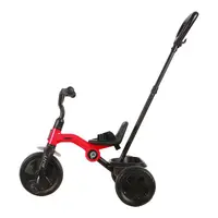 Tricicleta pentru copii Qplay Ant Plus Rosu (2023) cu roti din spuma EVA, pliere compacta, cosulet pentru jucarii de la 2 ani pana la 25 kg