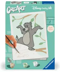 Set de pictură pe numere Ravensburger CreArt - Baloo (Cartea Junglei)
