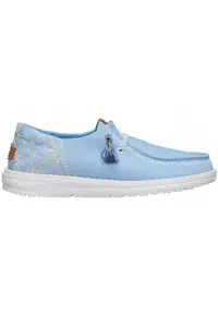 Mocasini Femei Spuma EVA - Wendy Funk Embroidered - Albastru - Albastru