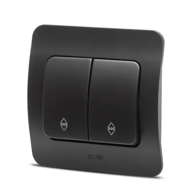 Jazz comutator cap scara, negru mat, Elbi