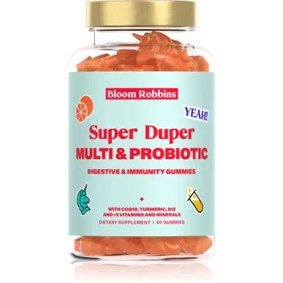 Bloom Robbins Super Duper MULTI & PROBIOTIC cuburi de mestecat pentru o bună digestie 268 g