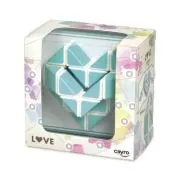 Puzzle logic sarpe, in forma de inima 3D, verde, cu colectie de stickere tematice, Cayro
