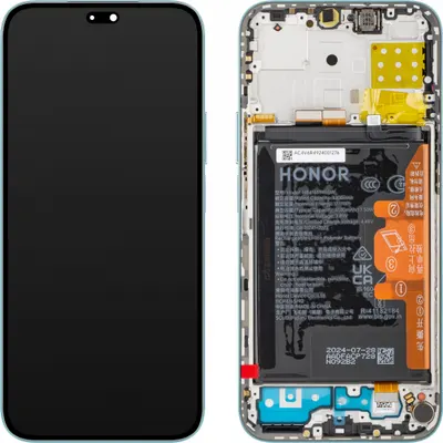 Display cu Touchscreen Honor 200 Lite / X8b, cu Rama si Acumulator, Albastru (Starry Blue), Service Pack 0235ALPS
