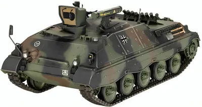 Model asamblat Revell Militar: tancuri - distrugător de rachete ghidate Jaguar 1