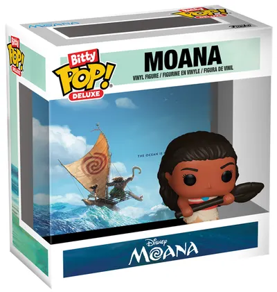 Mini-figurină Funko Bitty POP! Deluxe: Moana - Moana (with Ship)