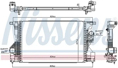 Intercooler Potrivit Mercedes a (v177), a (w177), B Sports Tourer (w247), Cla (c118), Cla Shooting Brake (x118), Gla (h247) 1.3 1.3h 1.4h 03.18