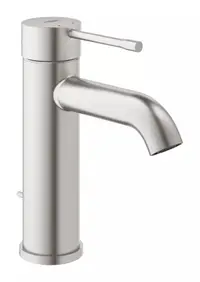 Baterie lavoar Grohe Essence 23589DC1, racord 3/8 inch, marime M, 174 mm, ventil, Otel satinat
