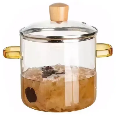 Oală din sticlă Morello - 2.3 l, chihlimbar