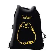 Saculet Majewski, Pusheen, design negru cu auriu