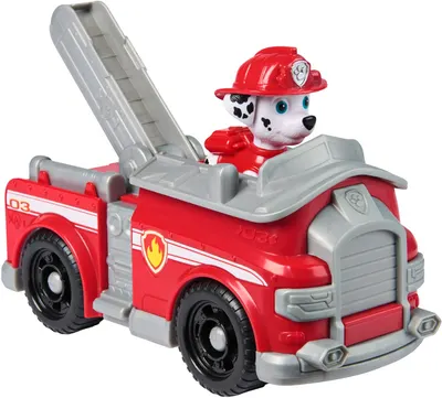 Set de joacă Spin Master Paw Patrol - Camionul de pompieri a lui Marshall