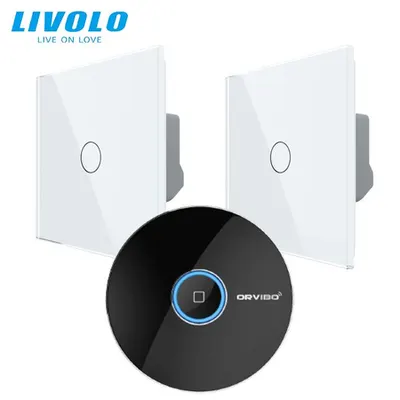 Intrerupatoare simple wireless RF + hub RF/IR, generatia noua, control de pe smartphone Alb