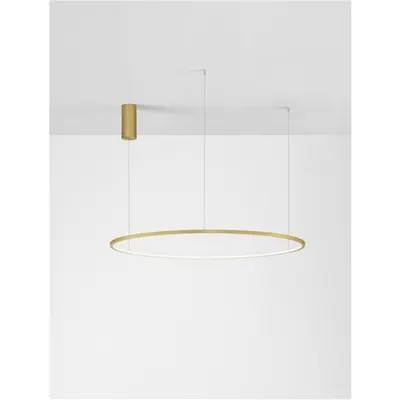 Lampa suspendata TARQUIN Brushed Auriu Aluminum & Silicone LED 58 Wat 230 Volt 2900Lm 3000K IP20