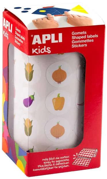 Rolă de autocolante Apli Kids - Legume