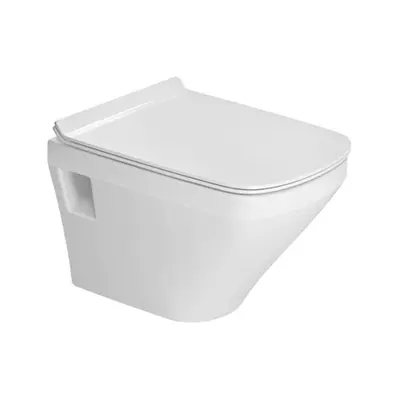 Vas WC Duravit DuraStyle 45710900A1, suspendat, Rimless, capac SoftClose, Alb