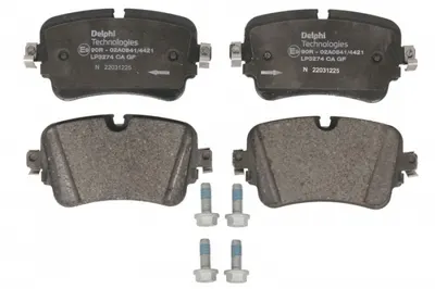 Set placute frana Spate (cu suplimente; cu un tampon de amortizare), potrivit AUDI A6 ALLROAD C8, A6 C8, A7, A8 D5, E-TRON, Q7, Q8; LAMBORGHINI URUS; SKODA SUPERB III 1.4-Electric 01.15