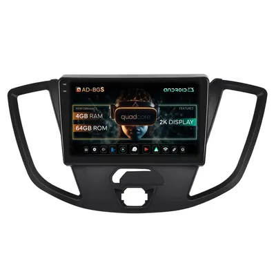 Navigatie 2K Ford Transit (2014-2020), Android,S-Quadcore 4GB RAM + 64GB ROM, 9.5 Inch - AD-BGS90042K+AD-BGRKIT123V2