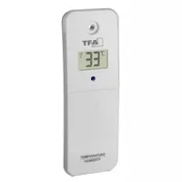 Transmitator wireless digital pentru temperatura si umiditate afisaj LCD Alb compatibil MARBELLA