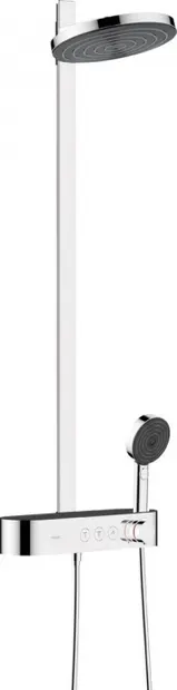 Set de dus cu baterie termostatata, palarie 26 cm, 2 jeturi, crom, Hansgrohe Pulsify S