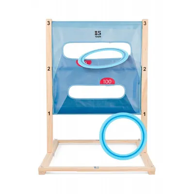 Joc 2 in 1 pentru copii BS Toys Aruncarea discului si scara