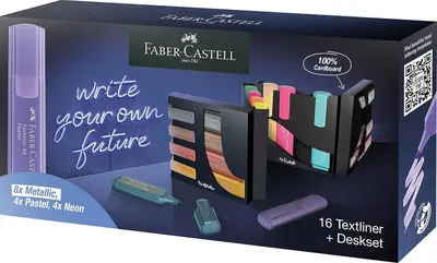 Set de etichete text Faber-Castell - 16 culori