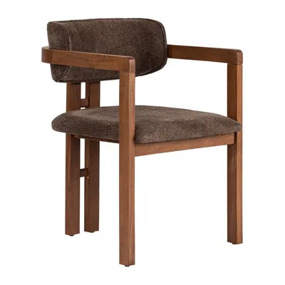 Scaun de living maro cu cotiere Toscana – Kalune Design
