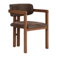 Scaun de living maro cu cotiere Toscana – Kalune Design